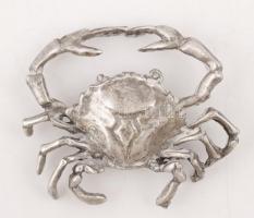 Ezüst(Ag) rák, jelzett, 12,8gr., 4x4cm / Silver(Ag) crab, marked, 12,8gr. 4x4cm