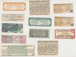 37db-os magyar és külföldi részvény és kötvény szelvény tétel T:vegyes
37pcs of mixed coupons of sh...