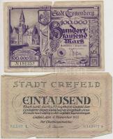 Németország / Weimari Köztársaság 1922-1923. 10db klf szükségpénz T:vegyes Germany / Weimar Republic...