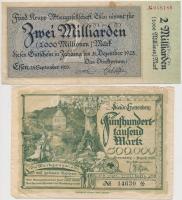 Németország / Weimari Köztársaság 1922-1923. 10db klf szükségpénz T:vegyes Germany / Weimar Republic...