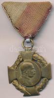 1908. Polgári Jubileumi Kereszt aranyozott Br kitüntetés nem hozzávaló mellszalaggal T:3 aranyozás lekopott, forrasztásnyom, ü. Hungary 1908. Jubilee Cross for Civil State Officials Br medal with not original ribbon C:F gilding worn, soldering mark, ding