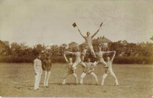 WWI Military acrobats during attraction, photo (EK)