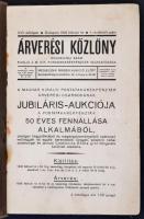 1936 az Árverési Közlöny 17. évf. 1. rendkívüli száma benne az aukció részletei, árak, fotók, ceruzás jegyzetek. Kissé viseltes papírkötésben, egy-két oldal foltos és kissé szakadt. pp.:67, 23x15cm