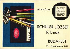 Schuler József Rt. Tollszár reklámja / Hungarian advertisement, penholder (EK)