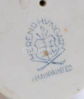 Herendi madárpár, kézzel festett, jelzett, hibátlan, m: 9 cm, h: 11 cm