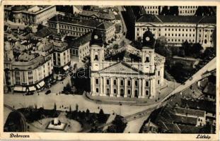 Debrecen, látkép, Református nagytemplom (EK)