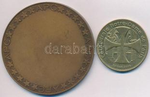 Franciaország 2005. "Notre Dame" Cu emlékérem (34mm) + Amerikai Egyesült Államok DN "...