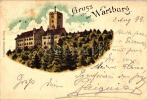 1899 Wartburg, castle, litho (EK)