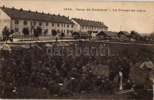 Valdahon, &#039;Camp du Valdahon - La Troupe au repos&#039; / French military camp, troopers in rest