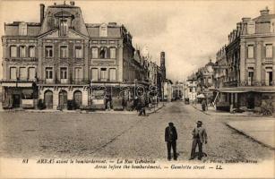 7 db RÉGI városképes képeslap, francia városok az I. világháborúban, vegyes minőség / 7 old town vie...