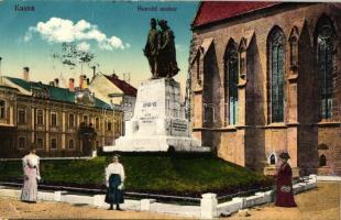 Kassa, Kosice; Honvéd szobor / statue (EK)