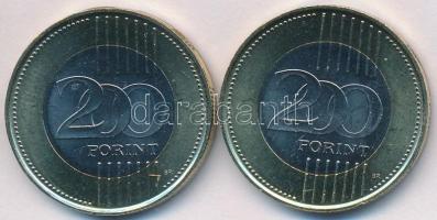 DN 200Ft "Szombathely" + "Kaposvár" (2x) multicolor emlékérme sorozatból, CuNi T...