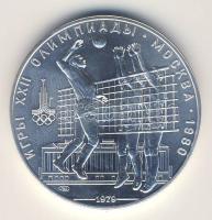 Szovjetunió 1979. 10R Ag "Nyári olimpia-Moszkva-röplabda" T:BU