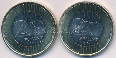 DN 200Ft "Debrecen" + "Kecskemét" (2x) multicolor emlékérme sorozatból, CuNi T:2