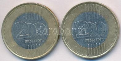 DN 200Ft "Szeged" + "Szekszárd" (2x) multicolor emlékérme sorozatból, CuNi T:2