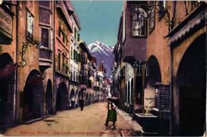 Merano, Meran; 8 old town view postcards