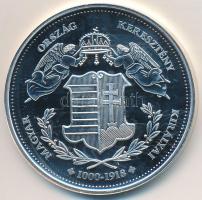 DN "Magyarország Keresztény Királyai / V. Utószülött László 1453-1457" Ag emlékérem (20,2g...