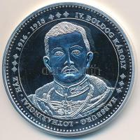 DN "Magyarország Keresztény Királyai / IV. Boldog Károly 1916-1918" Ag emlékérem (20,2g/0.333/38,36mm) T:PP