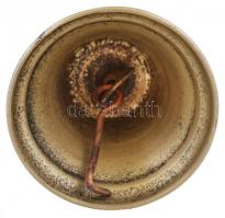 Fogantyús réz csengő, d: 7 cm