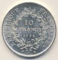 Franciaország 1966. 10Fr Ag "Herkules csoport" T:1/2