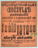 cca 1924-1928 Cinkota, Magyar Nemzeti Függetlenségi Párt(Fajvédők) nagygyűlését hirdető nagyméretű p...