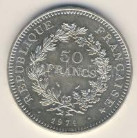 Franciaország 1974. 50Fr Ag "Herkules csoport" T:1/2