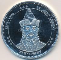 DN "Magyarország Keresztény Királyai / IV. Kun László 1272-1290" Ag emlékérem (20,2g/0.333/38,36mm) T:PP