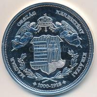 DN "Magyarország Keresztény Királyai / IV. Kun László 1272-1290" Ag emlékérem (20,2g/0.333...