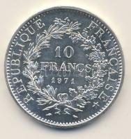 Franciaország 1971. 10Fr Ag "Herkules csoport" T:1/2