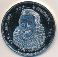 DN "Magyarország Keresztény Királyai / II. Ferdinánd 1619-1637" Ag emlékérem (20,2g/0.333/38,36mm) T:PP