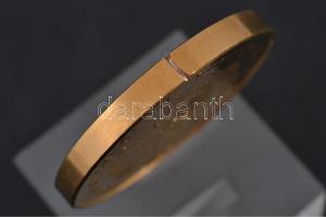 Amerikai Egyesült Államok DN "1877. 50$" aranyozott fém emlékérem (51mm) T:PP ujjlenyomat,...