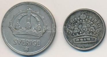 Svédország 1949TS 50ö Ag + 1958TS 25ö Ag T:2,2-
Sweden 1949TS 50 Öre Ag + 1958TS 25 Öre Ag C:XF,VF