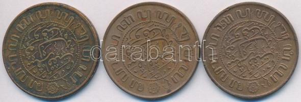 Holland Kelet-India 1945P 2 1/2c Br (3x) T:2,2-
Netherlands East Indies 1945P 2 1/2 Cents Br (3x) C...