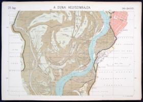 A Duna helyszínrajza és hosszszelvénye Dévénytől-Orsováig. 
Darányi Ignác m. kir. földmivelésügyi m...