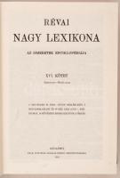 Révai Nagy lexikona I-XXI. kötet, pótkötettel Teljes!, 1992-es hasonmás kiadás, egészvászon borítóba...
