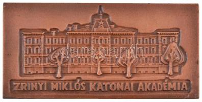 Garamkeszi János (1936-) DN "Zrínyi Miklós Katonai Akadémia" Br emlékplakett eredeti sérül...