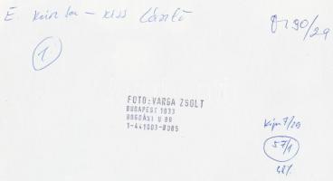cca 1986 Egerszegi Krisztina úszó, Varga Zsolt 4 db pecséttel jelzett vintage fotója, 16x24 cm és 24...