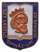 ~1930-1940. Szt. László Gimnázium Budapest zománcozott fém jelvény (30x22,5mm) T:2