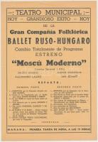 cca 1935 Argentínában turnézó magyar balett társulat egyik balerinája, hozzáadva egy műsorlapot is, ...