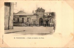Vincennes, Poste et Justice de Paix / post and clerks office (fl)