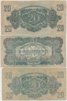 1944. 1P-100P (10x) "A Vörös Hadsereg Parancsnoksága" T:vegyes