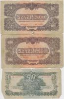 1944. 1P-100P (10x) &quot;A Vörös Hadsereg Parancsnoksága&quot; T:vegyes