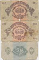 1944. 1P-100P (10x) "A Vörös Hadsereg Parancsnoksága" T:vegyes