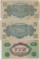 1944. 1P-100P (10x) "A Vörös Hadsereg Parancsnoksága" T:vegyes