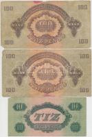 1944. 1P-100P (10x) "A Vörös Hadsereg Parancsnoksága" T:vegyes