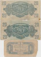 1944. 1P-100P (10x) "A Vörös Hadsereg Parancsnoksága" T:vegyes