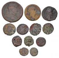 Római Birodalom 12db-os bronzpénz tétel T:vegyes Roman Empire 12pcs of bronze coins C:mixed