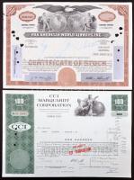 Amerikai Egyesült Államok 1971-1977. 4db klf részvény, közte Wisconsin 1975. "Wisconsin Gas Com...