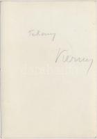 cca 1935 Kerny István (1879-1963): Tihany, aláírt, feliratozott vintage fotóművészeti alkotás, 17x12...