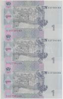 Ukrajna 2004. 1H 3-as ívben T:I
Ukraine 2004. 1 Hryvnia in a sheet of 3 C:UNC